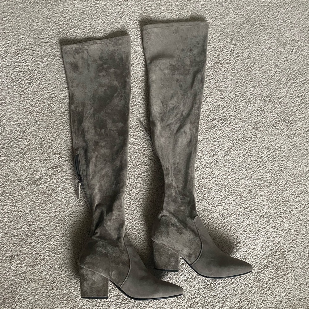 Suede OTK boots